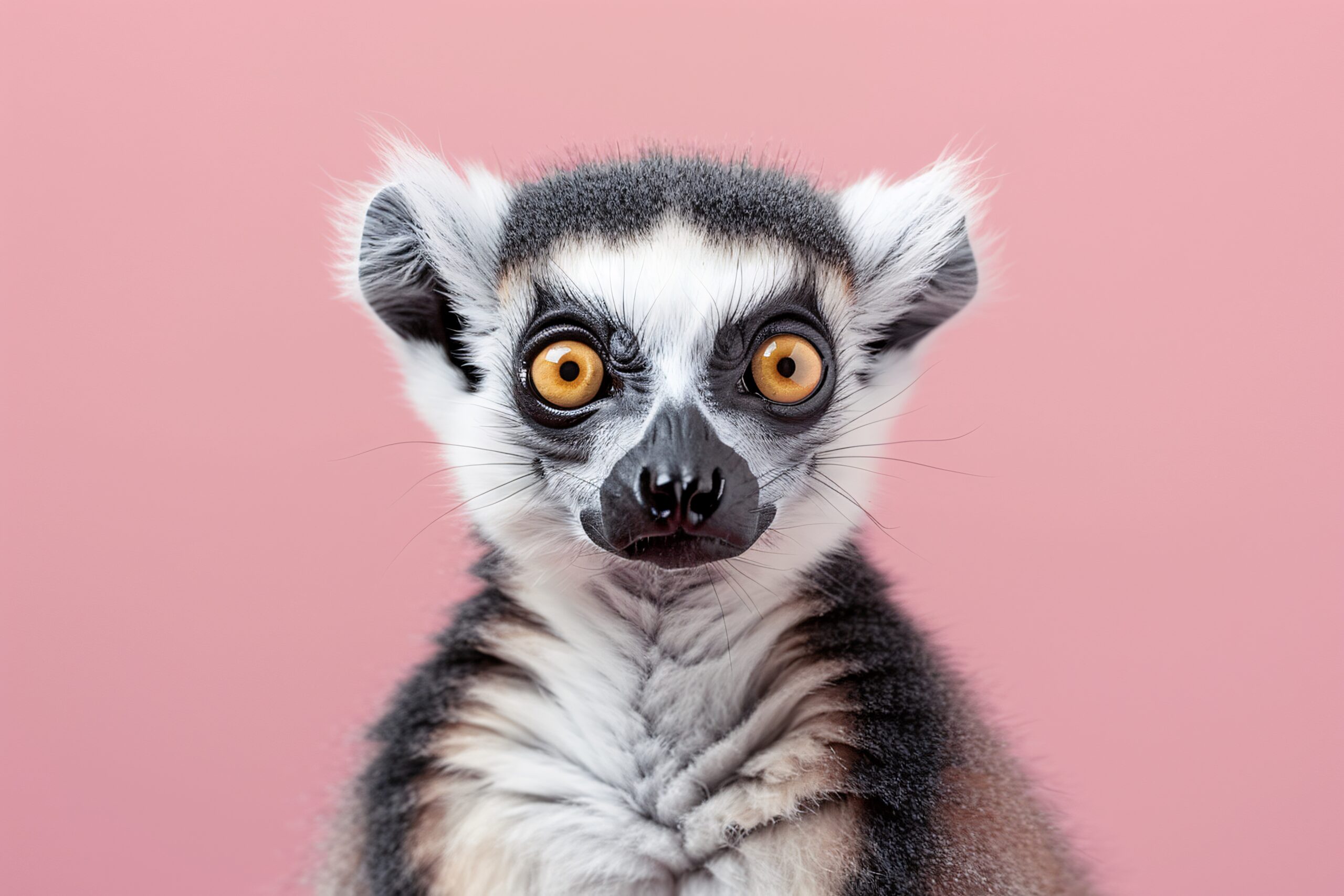 a lemur looking at the camera