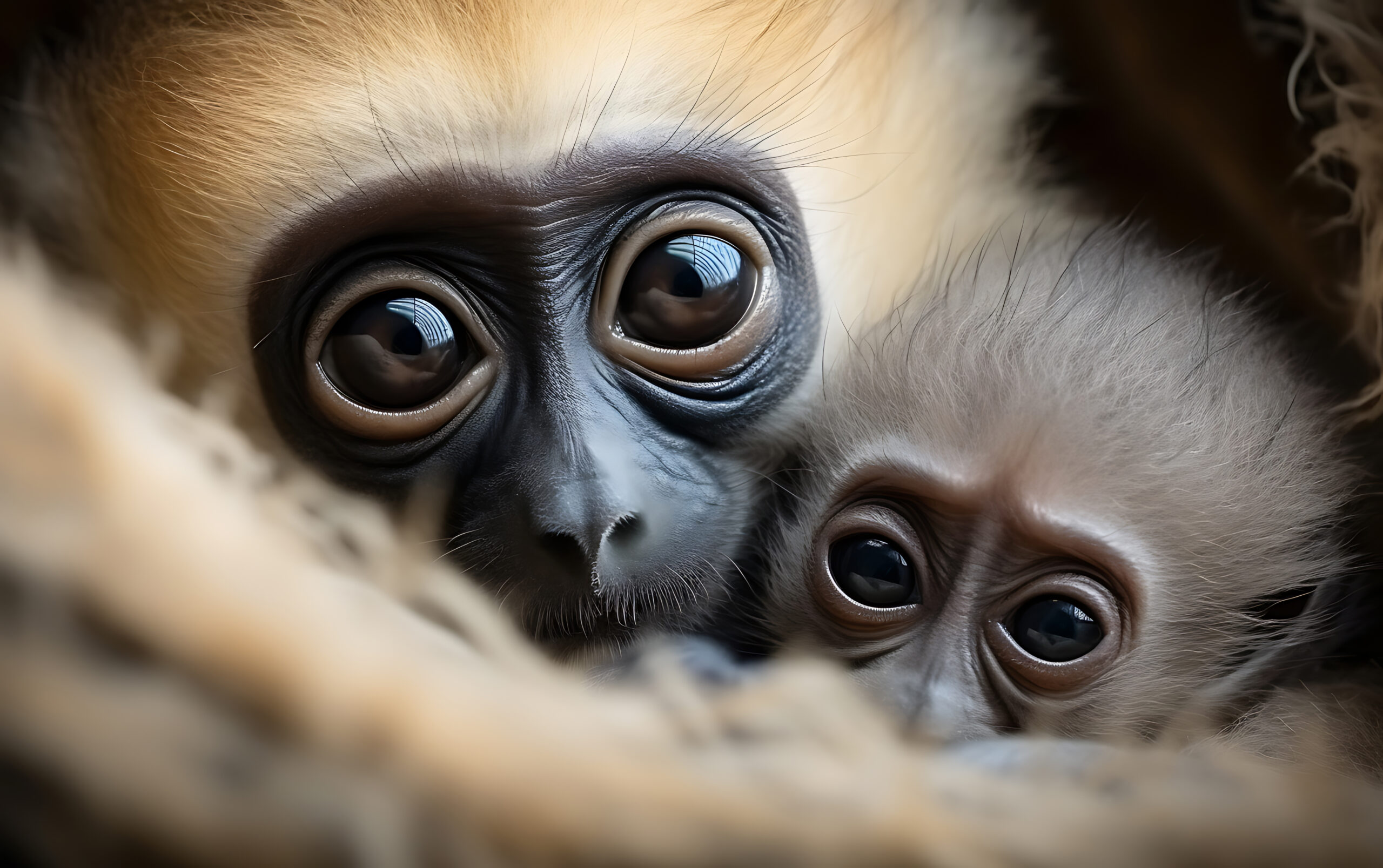 view-wild-gibbon-apes-nature